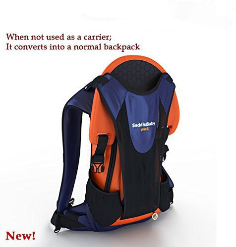 Hands-Free Shoulder Carrier with Ankle Straps and Cushioned Hip Seat Nylon Child Strap Rider travel back frame infant saddle