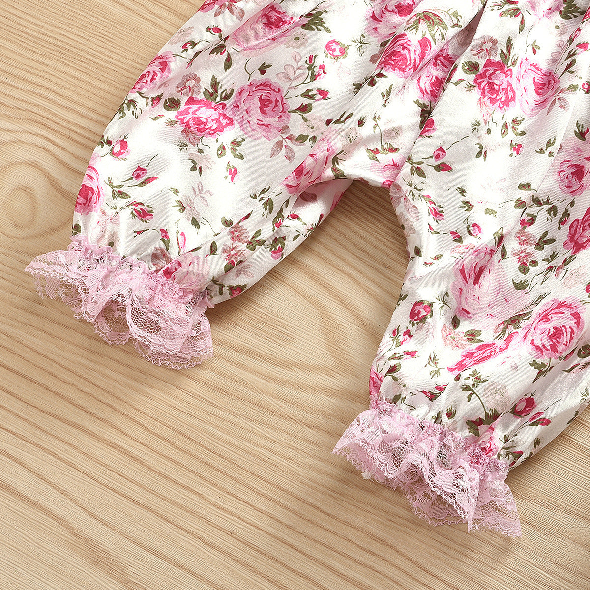 Trousers Printed Romper With Bow Headband